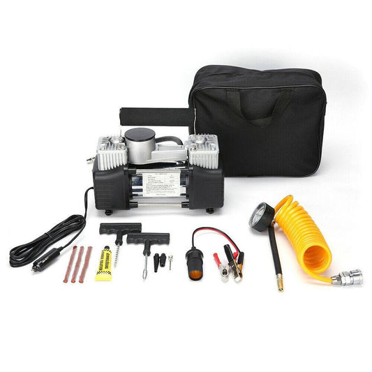 12V Air Compressor Car Tire Inflator Electric Pressure Pump For Auto Truck 4WD