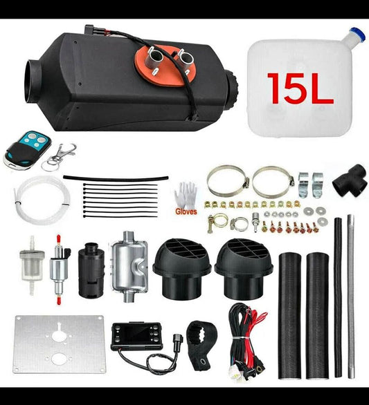 12V 8KW Air Heater Parking Heater LCD+ Remote Control Thermostatic Control 15L