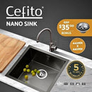 Kitchen Sink Basin Stainless Steel Under/Top/Flush Mount Bowl 440X440MM