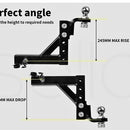 Manan Adjustable Tow Bar Tongue Hitch 50MM Ball Towbar Drop Trailer Caravan 4WD