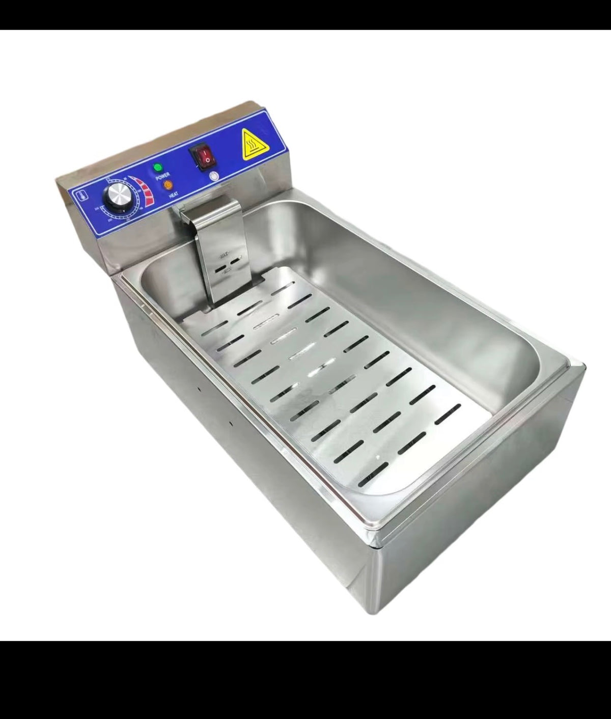 12L Commercial Electric Deep Fryer – 3200W Stainless Steel Twisty Potato Fryer