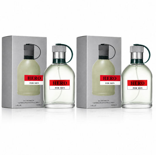 2 Pack Hero Men’s Cologne 100ml Eau De Parfum Fragrance Spray