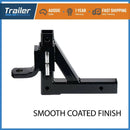 Adjustable Drop Towbar Tow Bar Ball Mount Tongue Hitch Trailer Car RV