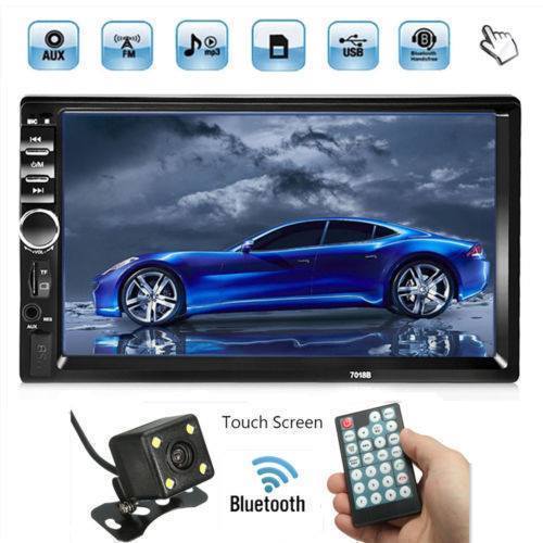 bluetooth radio stereo double din and reverse camera