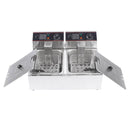 20 liter Commercial Electric Deep Fryer Twin basket -. 15 amp