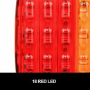 2x Square LED Trailer Tail Lights Stop Indicator Lamp Number Plate Light