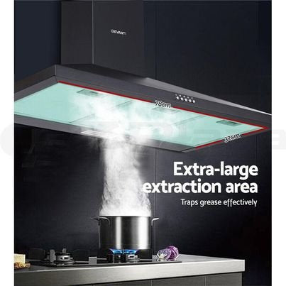 Rangehood 900mm Range Hood 90cm Kitchen Canopy Stainless Steel Home