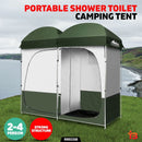 Portable Pop Up Camping Shower Toilet Tent Outdoor Privacy Change Room Green