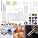 127Pcs DIY Various Resin Casting Mold Silicone Jewelry Pendant Making Mould AU