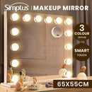 LED Makeup Mirror Light Stand Wall Mounted Vanity Mirrors Decor 14 Bulbs