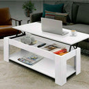 Modern Artiss Mechanical Lift Up Top Coffee Table Interior Storage Shelf Desk