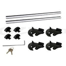 Universal Car Roof Racks Pod Cross Bars Aluminium Adjustable 108cm Sliver