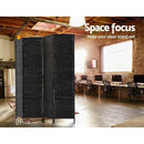 Artiss 4 Panel Room Divider Screen Privacy Rattan Dividers Stand Fold Woven Bk