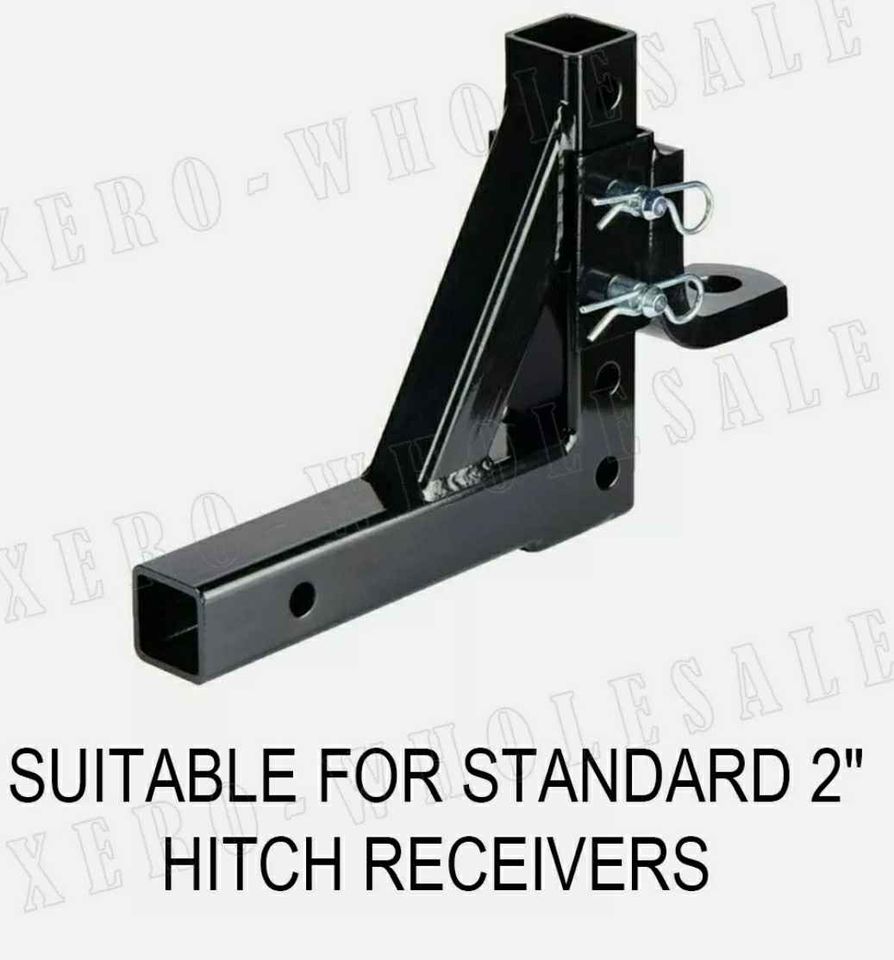 Tow bar Adjustable Towing Ball Mount Tongue Hitch Trailer Car Bike Rack Boat 9