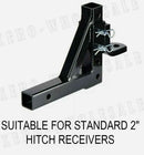 Tow bar Adjustable Towing Ball Mount Tongue Hitch Trailer Car Bike Rack Boat 9