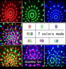 1pc Bring The Party To Life With Sound Activated RGB Disco Ball Lights
