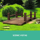 Garden Wooden Rustic Bridge Decoration Decor Outdoor Ornaments Yard