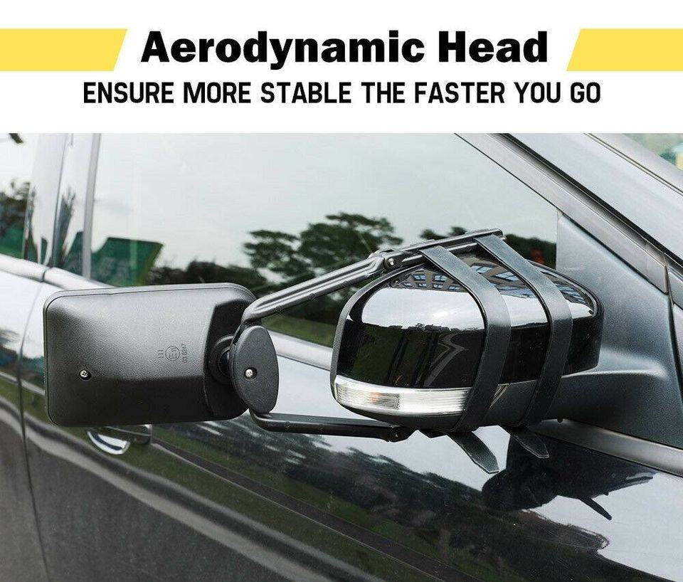 2x Towing Mirrors Clip Universal Multi Trailer Caravan Car Truck Vehicle 4WD
