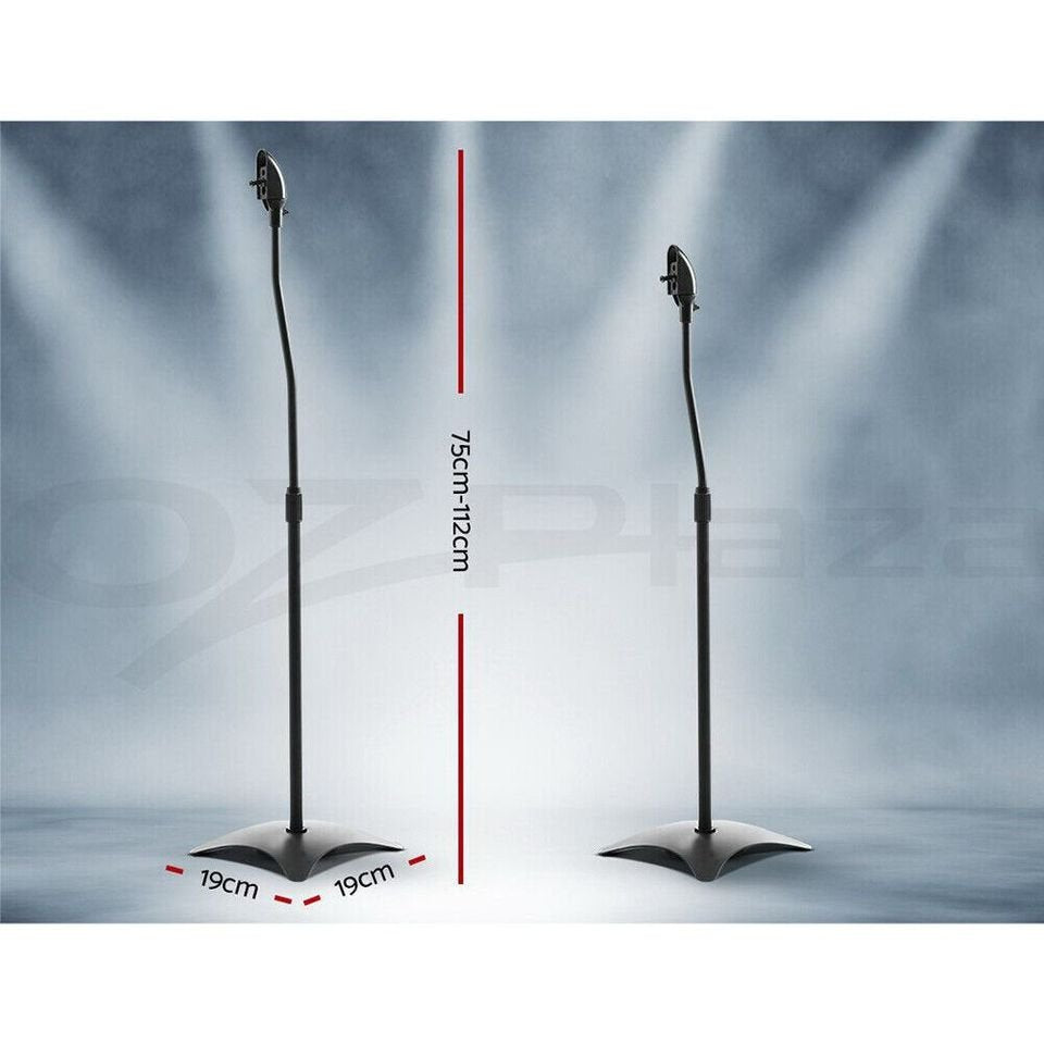 2pcs Speaker Stands Stand Studio Adjustable Height Mount Studio Floor Stage Home