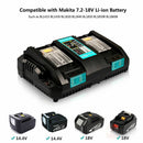 AU plug Dual Port Rapid Battery Charger For Makita DC18RD 18V 18 Volt LXT Li-Ion