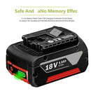 2X for Bosch Professional GBA 18V 6.0Ah Lithium-Ion Battery BAT609 BAT620 BAT610