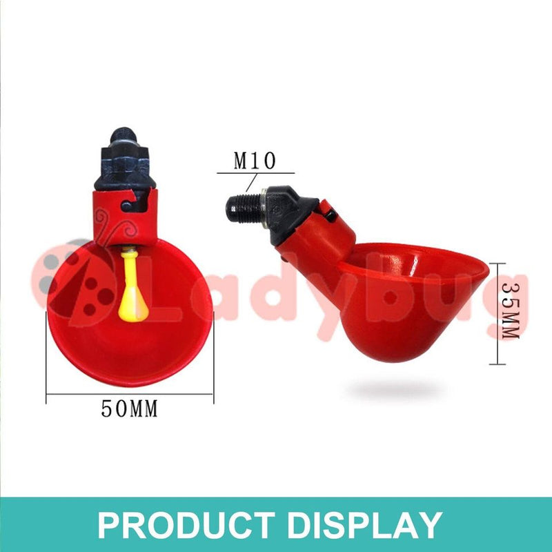 Poultry Chicken Automatic Drinker Cup Waterer Nipple Chook Bird Water