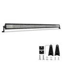 52inch LED Work Light Bar Tri Row Flood Spot Combo Offroad Driving 4WD Roof
