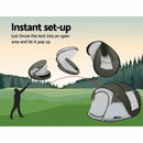 Instant Up Camping Tent 4-5 Person Pop up Tents Family Hiking Dome