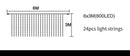 6x3m. 600 LED String Fairy Curtain Lights Waterfall Lamp Christmas Wedding Party