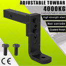 Adjustable Towbar drop Tow Bar Ball Mount Tongue 2" Hitch Trailer 4000kg 4WD