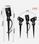 10X 12V LED Spotlights Landscape Outdoor Waterproof 5 W Garden Lights Floodlight