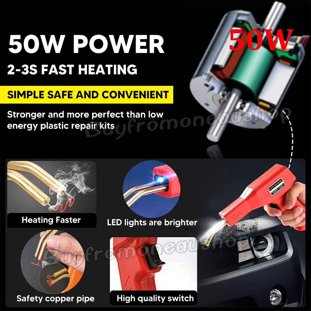 Handy Plastic Welder Garage Tool Repair Welding Kit Bumper Hot Stapler Machine