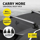 Universal Car Roof Racks Pod Aluminium Cross Bars Adjustable 145cm Brackets