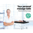 Massage Table Portable Aluminium Massage Bed Beauty Chair Therapy Folding