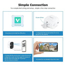 Wireless Battery Security Camera System WIFI Outdoor 1080P HD Rechargeable PIR