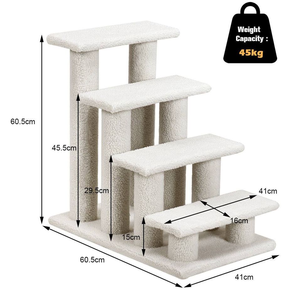 Pet Stairs Carpeted Ladder Ramp new