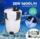 fish tank 1400 lph Canister Filter with UV Light and MEDIA kit