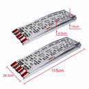 1360KG 2.3M Pair Aluminium Folding Loading Ramps ATV Motobike Motorcycle Trailer