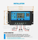 Solar Panel Charge Controller Regulator 30amp