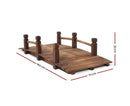 Garden Decor Ornaments Outdoor Wooden Bridge
