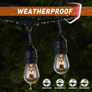 20M Bulb String Fairy Lights Weatherproof String Lights with 20 Hanging Sockets Festoon Lights