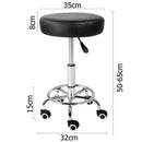 New Hairdressing Salon Chair Round PU Equipment Swivel Lift Stool Barber Beauty