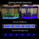 60 /90cm Aquarium Light Lighting Full Spectrum Aqua Plant Fish Tank Bar LED Lamp