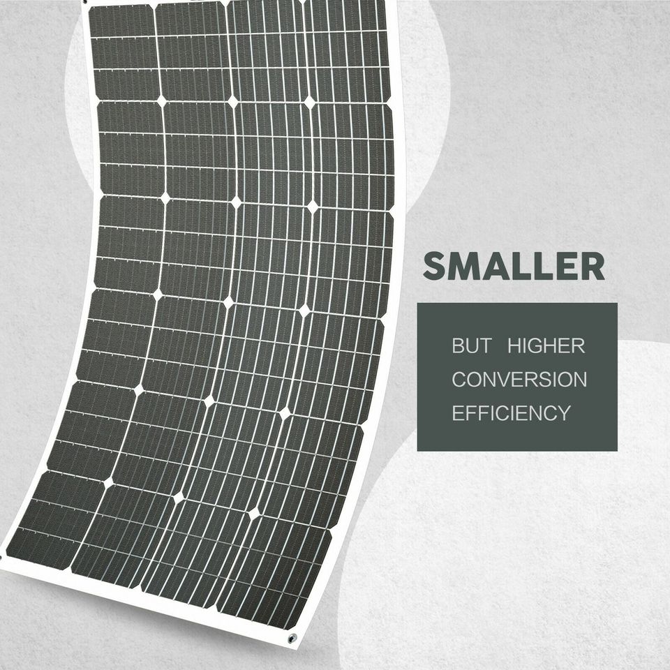 12V 250W Flexible Solar Panel Mono Caravan 10A Controller Camping Battery Charge