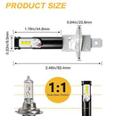 H1 160W LED Car Fog Light Conversion Globes Bulbs Beam Kit 6500K AU