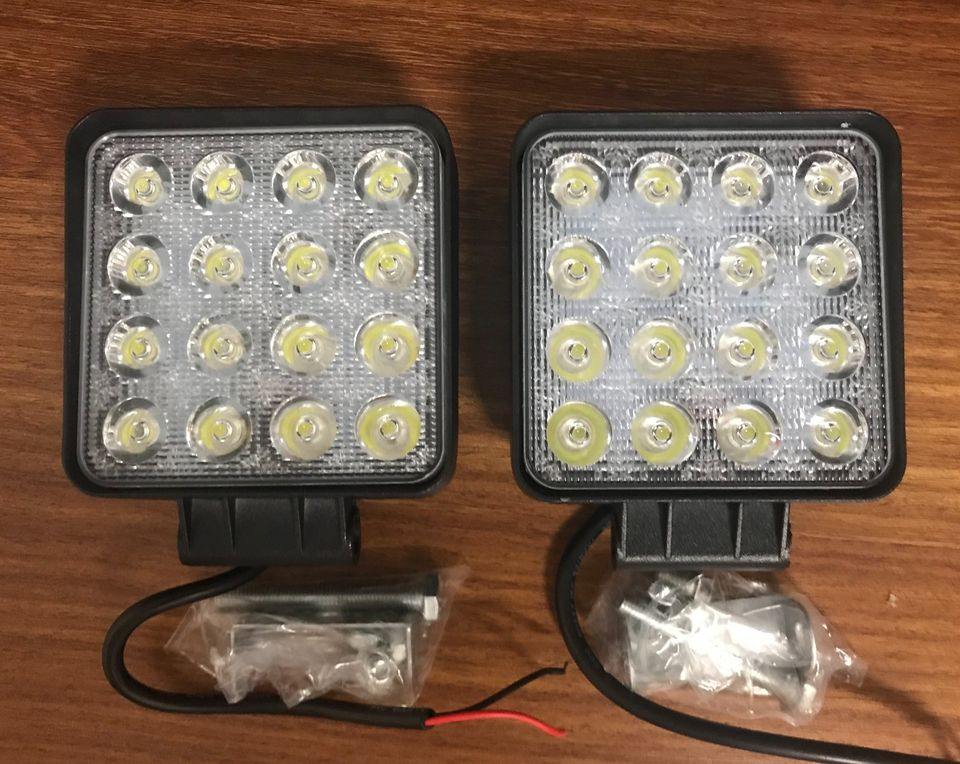 4'' Led Lights & Number Plate Bracket