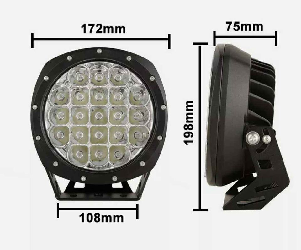 Pair LED Driving Spot Lights 7inch