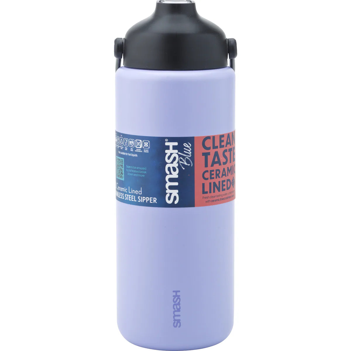 Smash Blue Icon Stainless Steel Sipper Bottle Assorted 1.1L