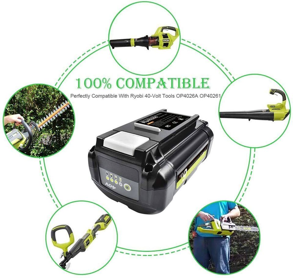 For Ryobi 36V 40V 36 Volt Li-ion 6.0Ah Battery BPL3626D BPL3640D BPL3650 BPL3626