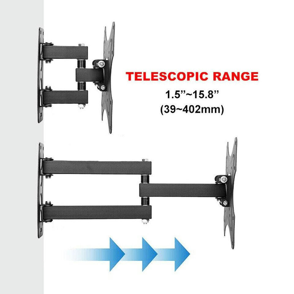 Full Motion TV Wall Mount Bracket Swivel Tilt 32 37 42 40 50 52 55 Inch LED LCD
